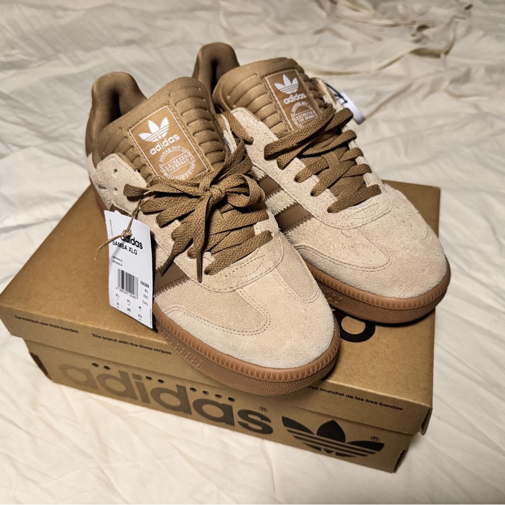 NWT Adidas Sambas XLG Magic Beige Gum